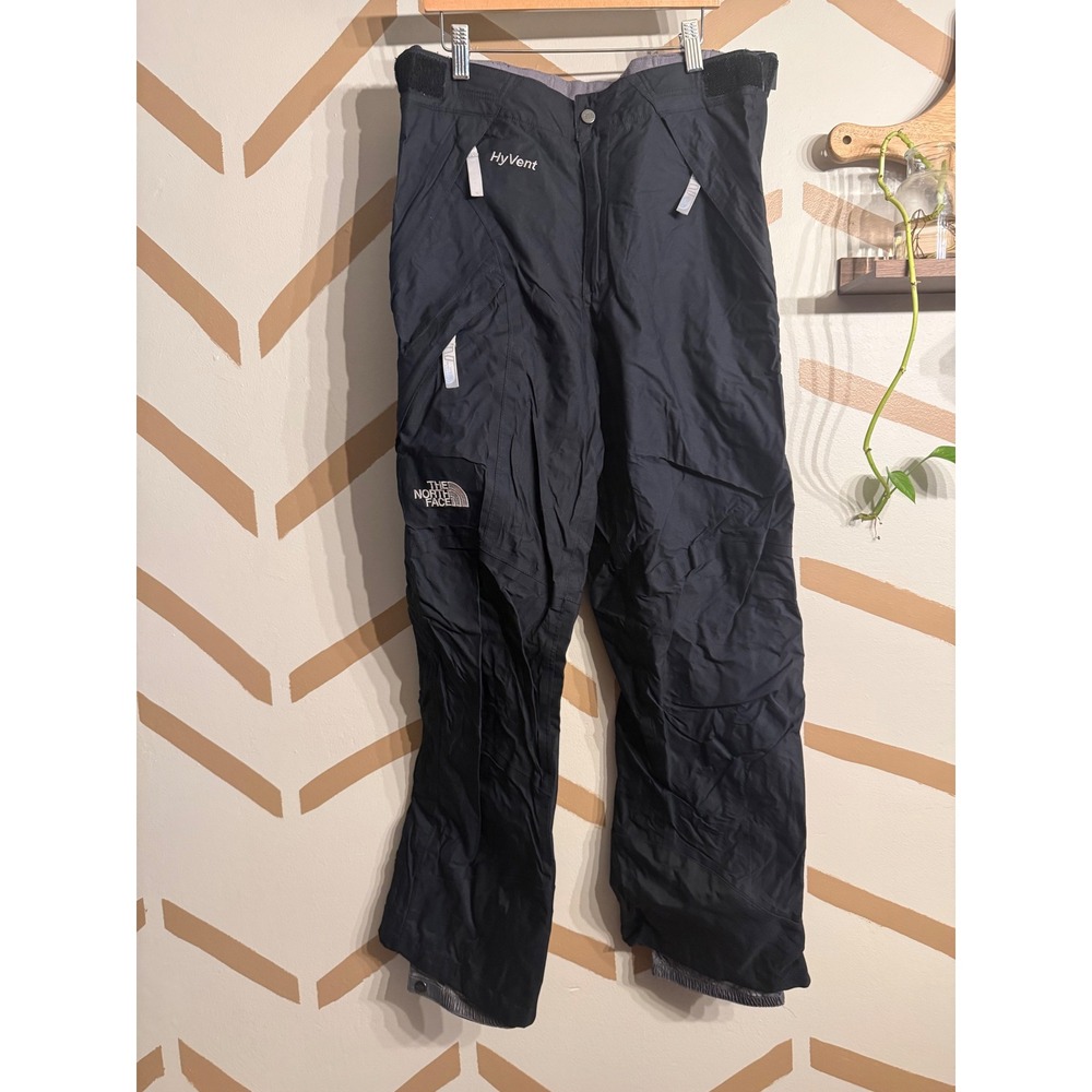 The North Face Snow Pants Womens Medium Black HyVent Waterproof Cargo Ski
